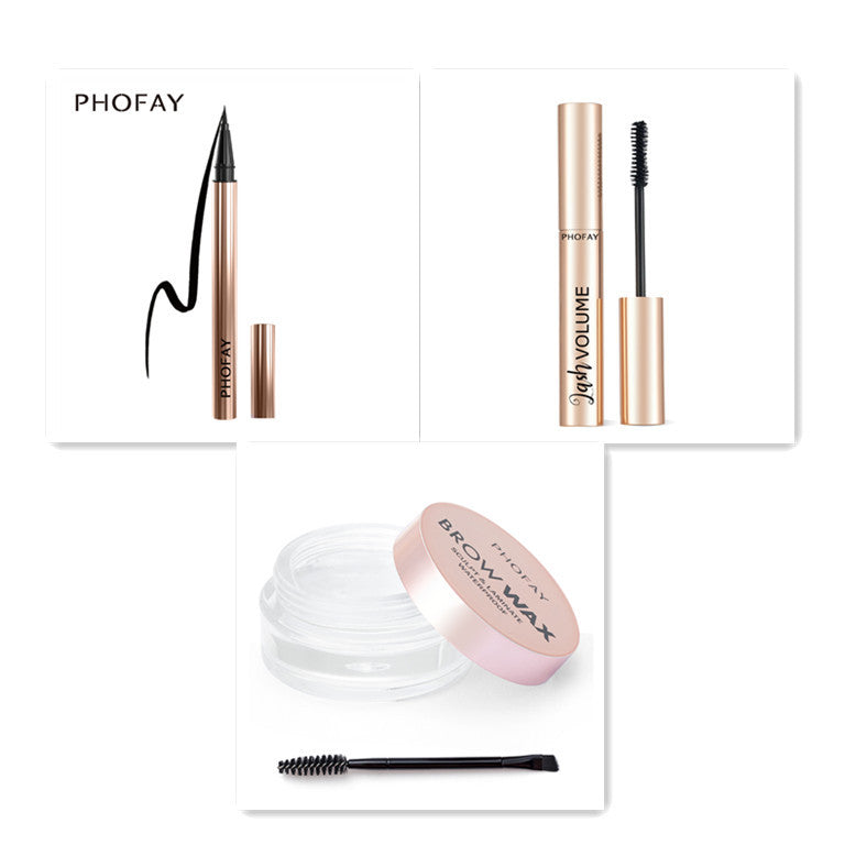 PHOFAY mascara volumizzante + gel sopracciglia + eye-liner